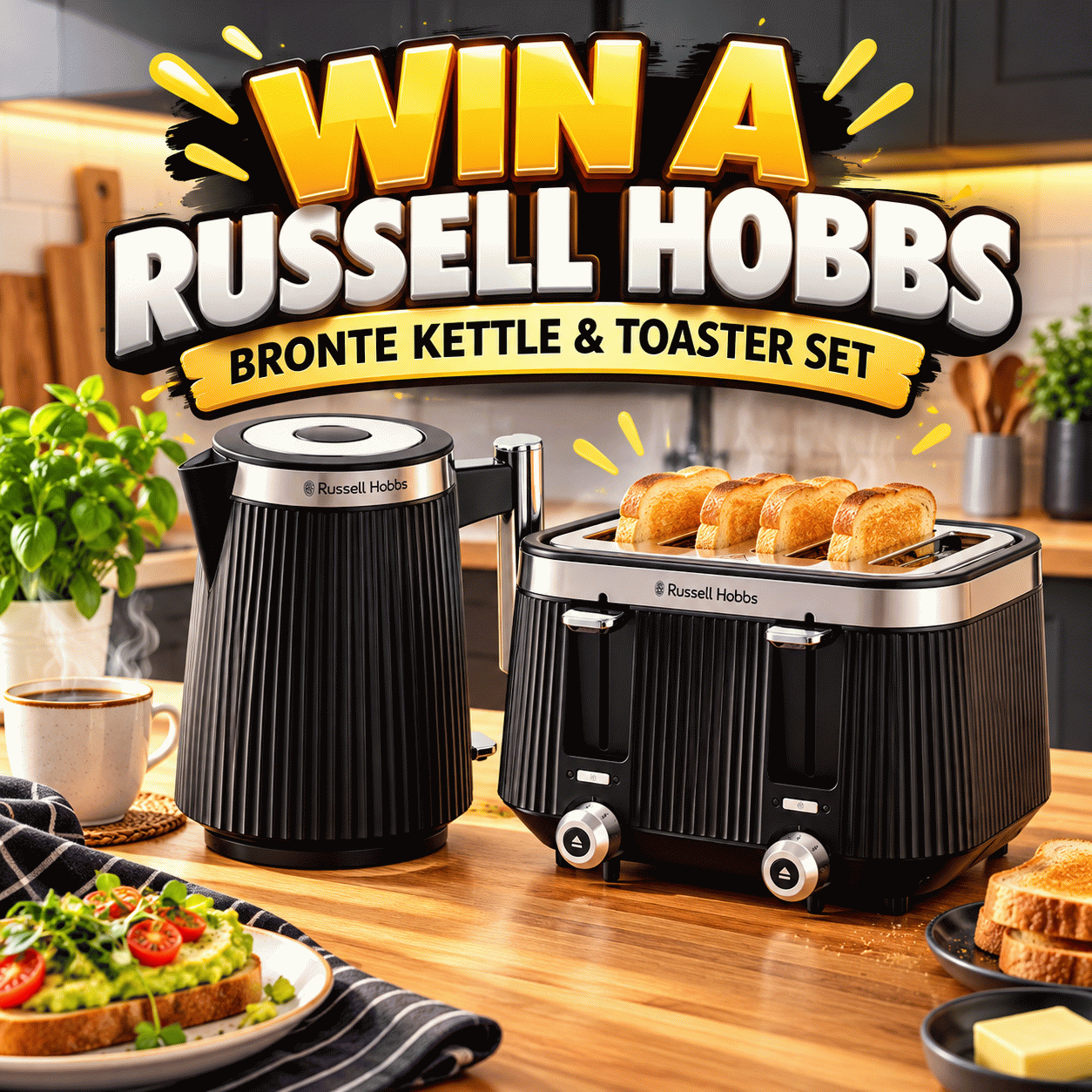 Russell Hobbs Bronte Kettle & Toaster Set